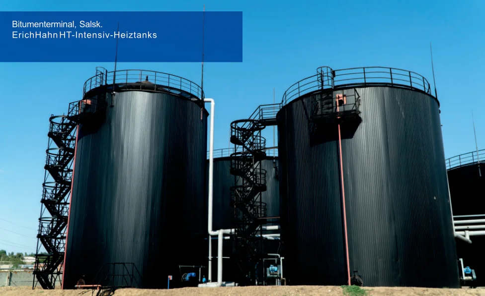 Miat Trading Bitumenterminal mit HT-Intensiv-Heiztanks